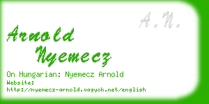 arnold nyemecz business card